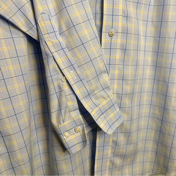Brooks Brothers 346 Regular Fit All Cotton Blue Button Plaid Shirt 17-6/7 - Picture 4 of 8